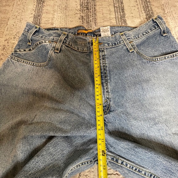 Y2K Levis Silver Tab Baggy Relaxed Fit Straight Leg Denim Jeans Blue Size 36x32 - Picture 8 of 9